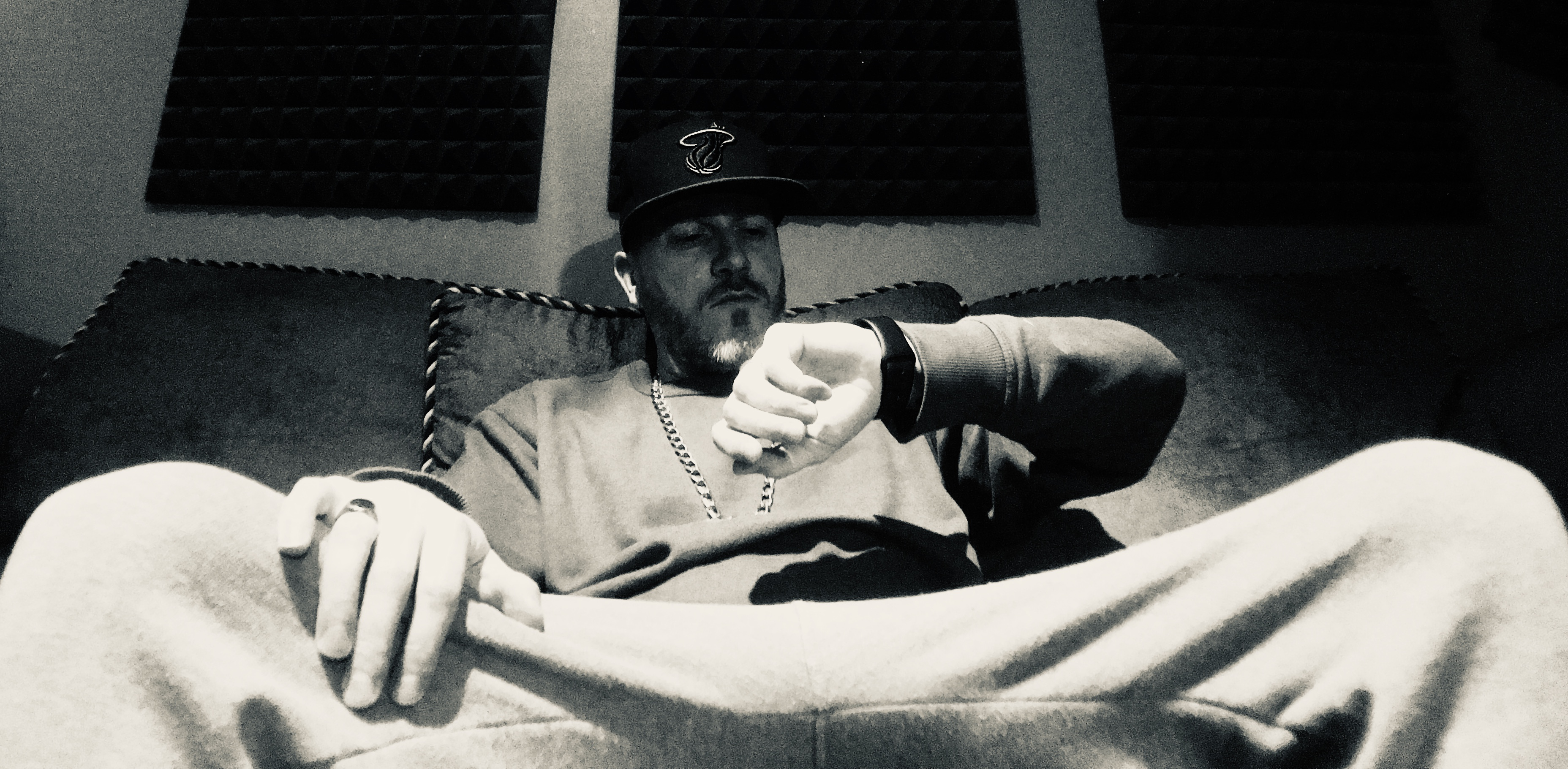 Rel McCoy in the studio
